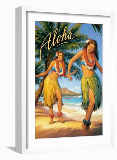 Aloha, Hawaii-Kerne Erickson-Framed Premium Giclee Print