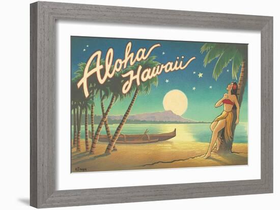 Aloha Hawaii-Kerne Erickson-Framed Art Print