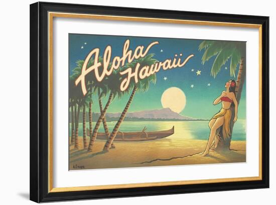 Aloha Hawaii-Kerne Erickson-Framed Art Print