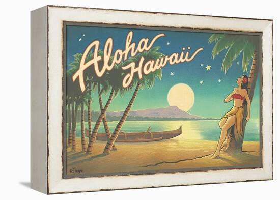 Aloha Hawaii-Kerne Erickson-Framed Stretched Canvas