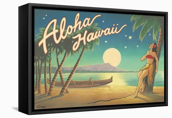 Aloha Hawaii-Kerne Erickson-Framed Stretched Canvas