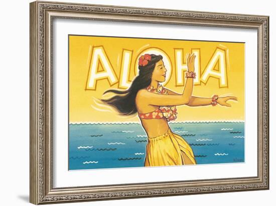 Aloha, Hawaii-Kerne Erickson-Framed Art Print