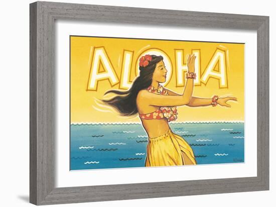 Aloha, Hawaii-Kerne Erickson-Framed Art Print