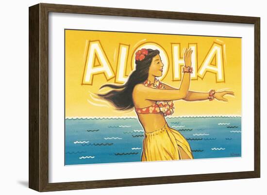 Aloha, Hawaii-Kerne Erickson-Framed Art Print