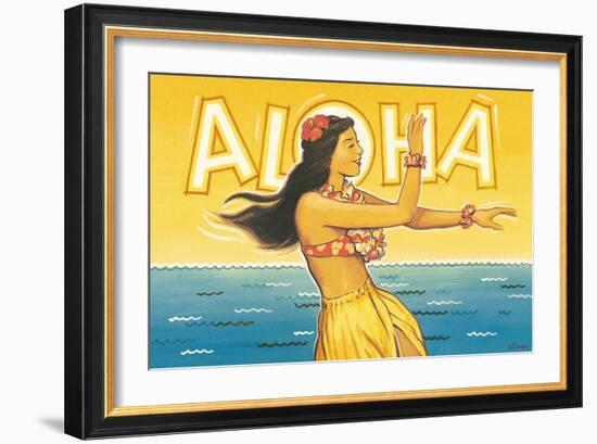 Aloha, Hawaii-Kerne Erickson-Framed Art Print