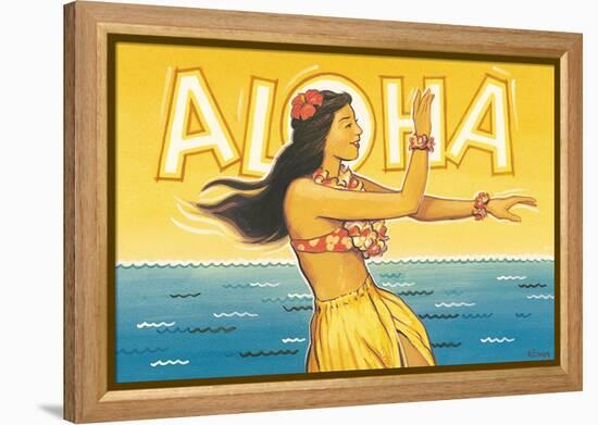 Aloha, Hawaii-Kerne Erickson-Framed Stretched Canvas