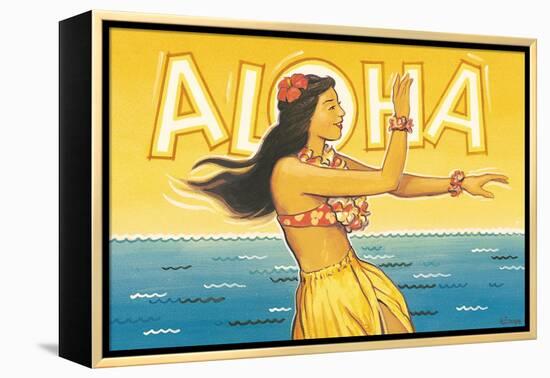 Aloha, Hawaii-Kerne Erickson-Framed Stretched Canvas