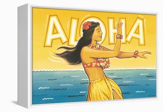 Aloha, Hawaii-Kerne Erickson-Framed Stretched Canvas