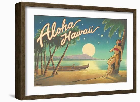 Aloha Hawaii-Kerne Erickson-Framed Art Print