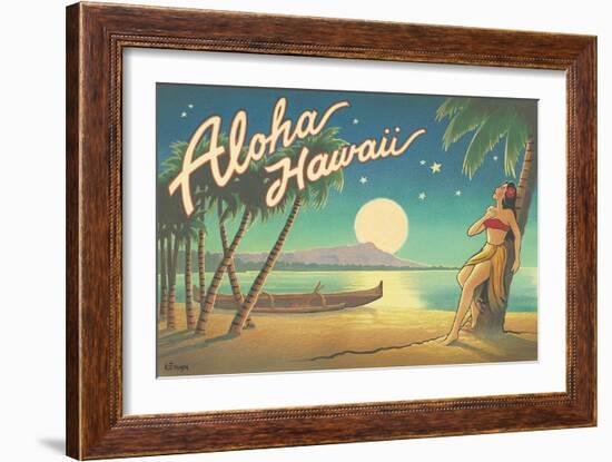 Aloha Hawaii-Kerne Erickson-Framed Art Print