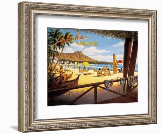 Aloha Hawaii-Kerne Erickson-Framed Premium Giclee Print