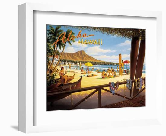 Aloha Hawaii-Kerne Erickson-Framed Premium Giclee Print