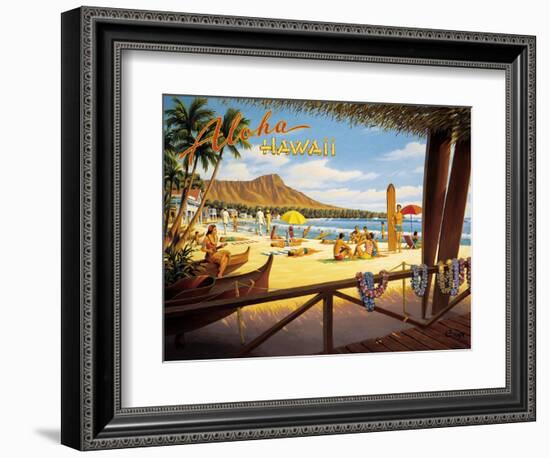 Aloha Hawaii-Kerne Erickson-Framed Premium Giclee Print