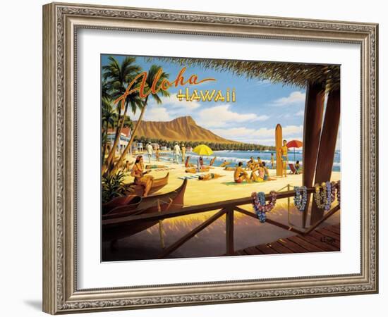 Aloha Hawaii-Kerne Erickson-Framed Art Print