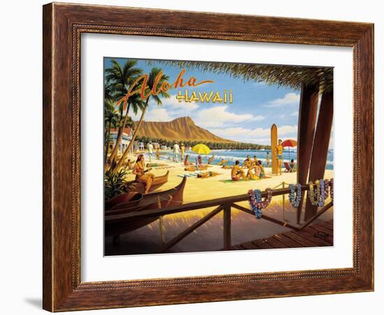 Aloha Hawaii-Kerne Erickson-Framed Art Print