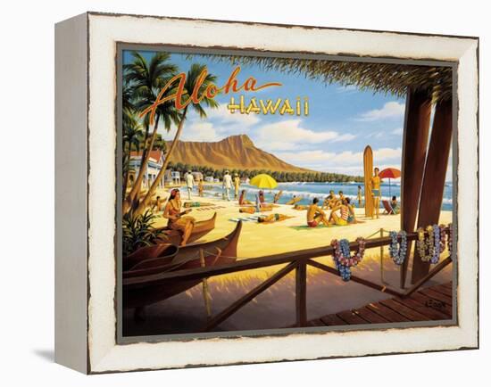 Aloha Hawaii-Kerne Erickson-Framed Stretched Canvas