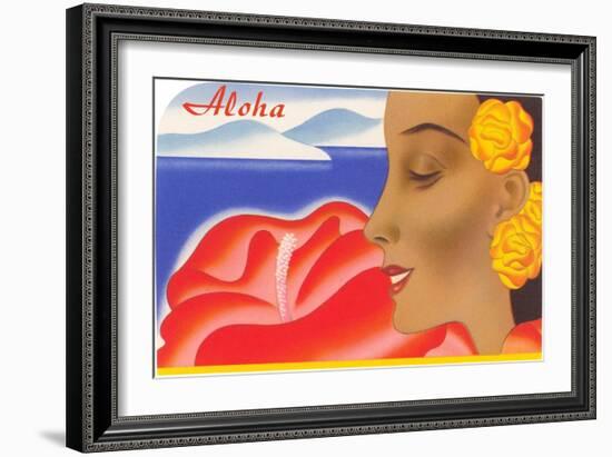 Aloha, Island Maiden-null-Framed Art Print