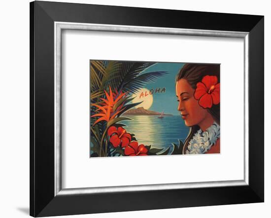 Aloha Moonrise-null-Framed Art Print