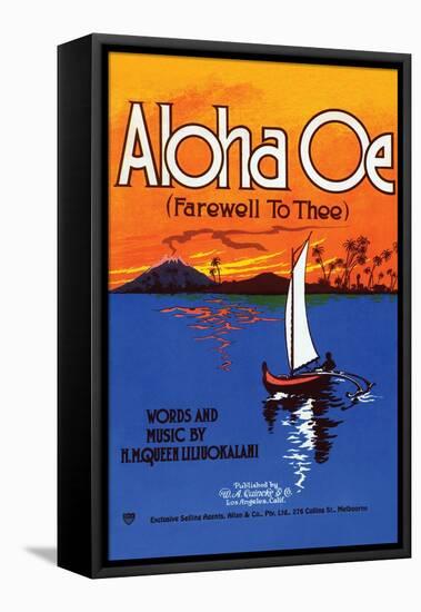 Aloha Oe (Farewell To Thee)-null-Framed Stretched Canvas