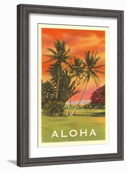 Aloha: Palm Trees--Framed Art Print