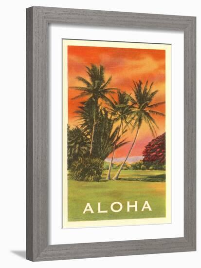 Aloha: Palm Trees-null-Framed Art Print