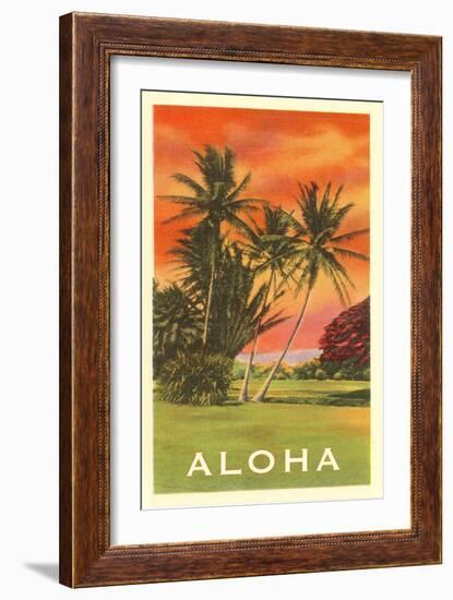 Aloha: Palm Trees-null-Framed Art Print