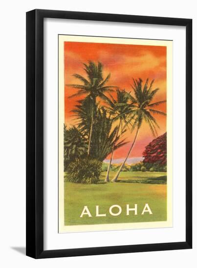 Aloha: Palm Trees-null-Framed Art Print