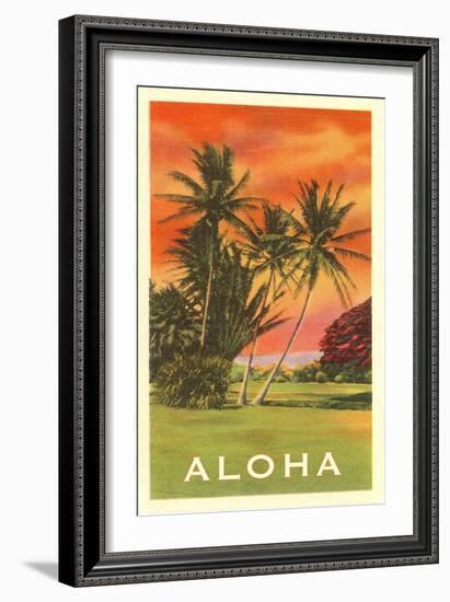 Aloha: Palm Trees-null-Framed Art Print