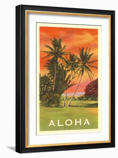 Aloha: Palm Trees-null-Framed Art Print