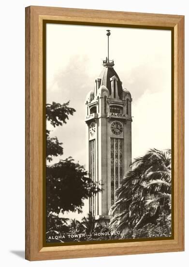 Aloha Tower, Honolulu, Hawaii-null-Framed Stretched Canvas