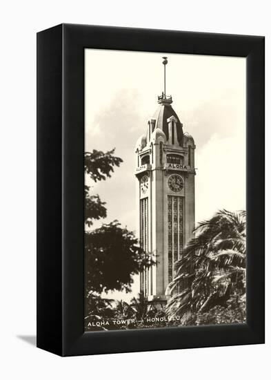 Aloha Tower, Honolulu, Hawaii-null-Framed Stretched Canvas