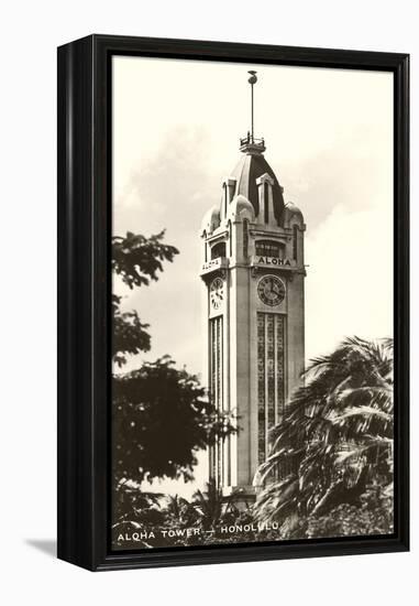 Aloha Tower, Honolulu, Hawaii-null-Framed Stretched Canvas