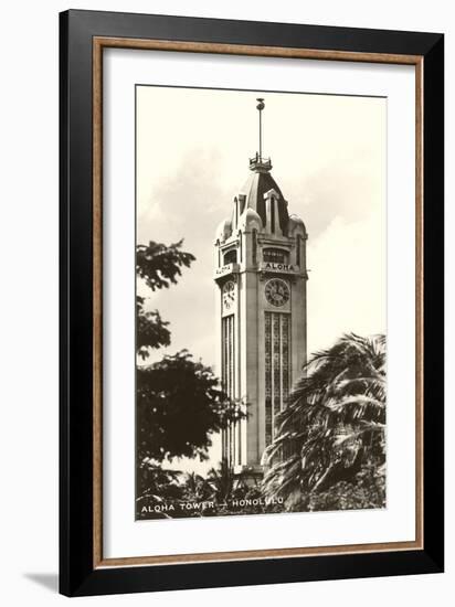 Aloha Tower, Honolulu, Hawaii-null-Framed Art Print
