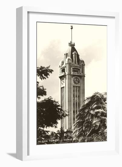Aloha Tower, Honolulu, Hawaii-null-Framed Art Print