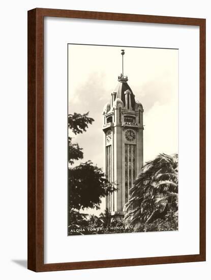 Aloha Tower, Honolulu, Hawaii-null-Framed Art Print