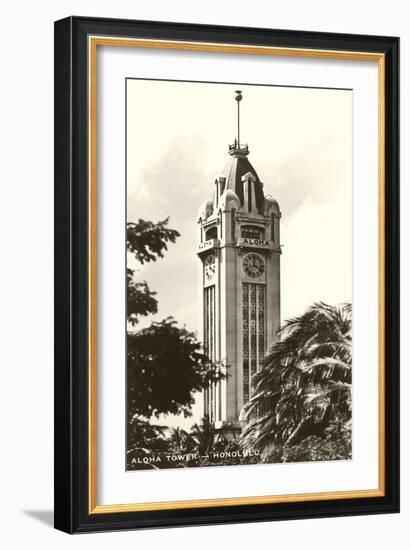 Aloha Tower, Honolulu, Hawaii-null-Framed Art Print