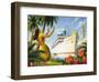 Aloha Towers-Kerne Erickson-Framed Art Print