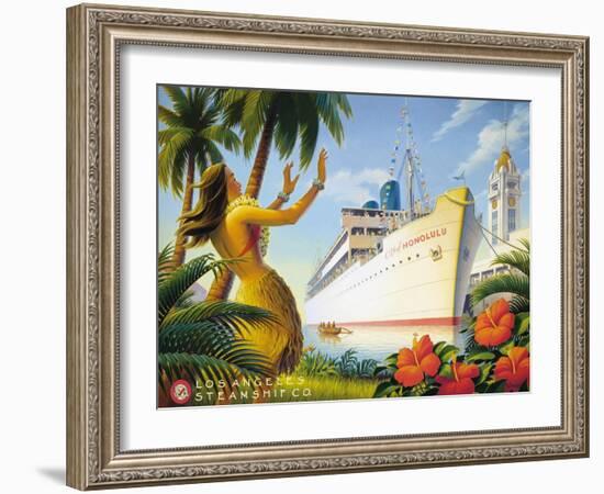 Aloha Towers-Kerne Erickson-Framed Art Print