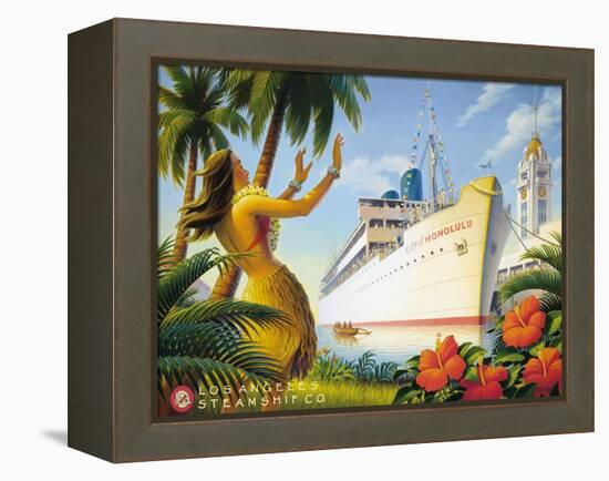 Aloha Towers-Kerne Erickson-Framed Stretched Canvas