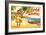 Aloha Waikiki-Kerne Erickson-Framed Art Print