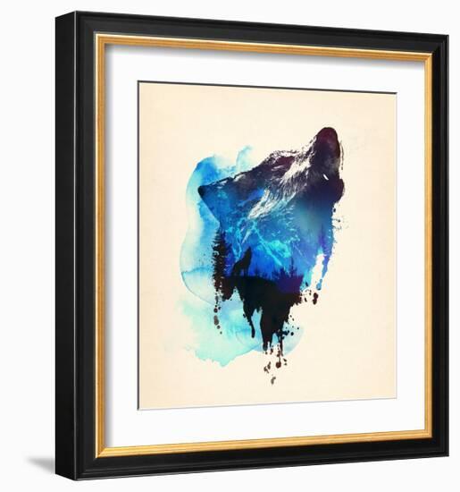 Alone As a Wolf-Robert Farkas-Framed Premium Giclee Print