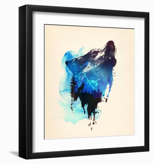 Alone As a Wolf-Robert Farkas-Framed Premium Giclee Print