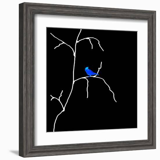 Alone But Never Lonely Black-Ruth Palmer-Framed Art Print