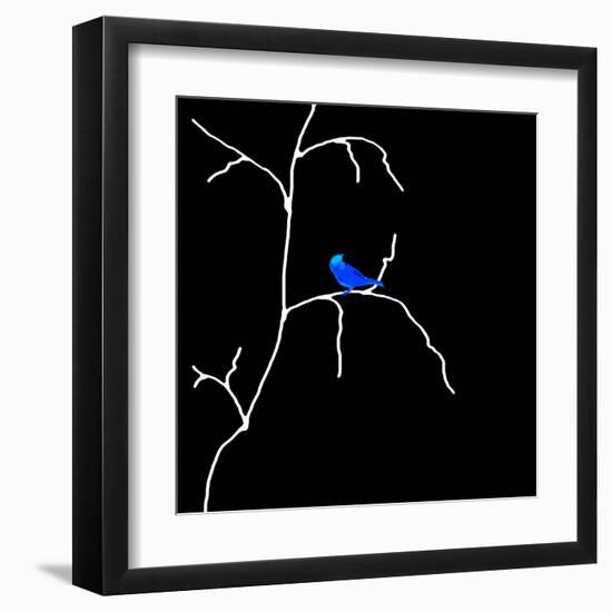 Alone But Never Lonely Black-Ruth Palmer-Framed Art Print