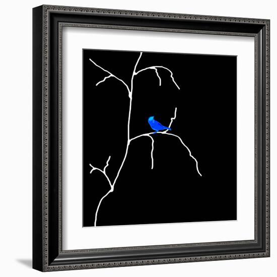 Alone But Never Lonely Black-Ruth Palmer-Framed Art Print