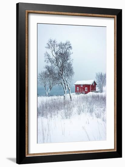 Alone in White-Philippe Sainte-Laudy-Framed Photographic Print