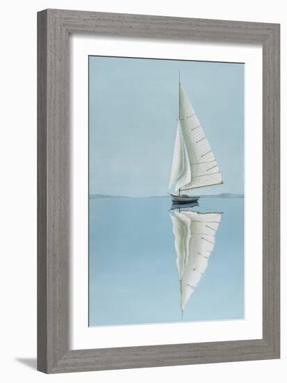 Alone On The Water-Max Maxx-Framed Art Print
