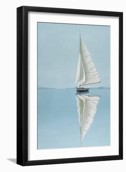 Alone On The Water-Max Maxx-Framed Art Print