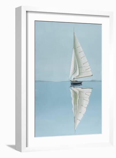 Alone On The Water-Max Maxx-Framed Art Print