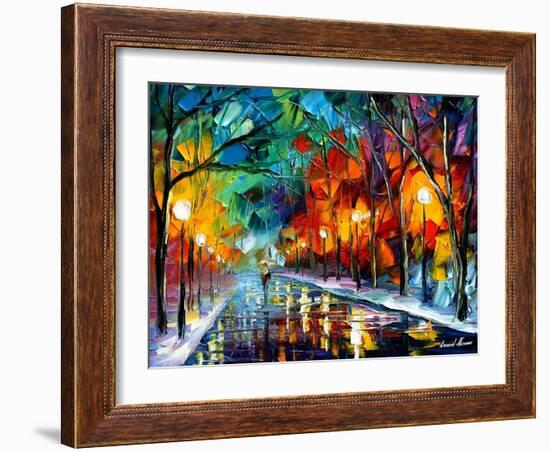 Alone Walk-Leonid Afremov-Framed Art Print